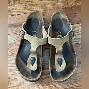 Birkenstock Gizeh Sandal Women’s - Tobacco Oiled Leather Sz 39 US 8